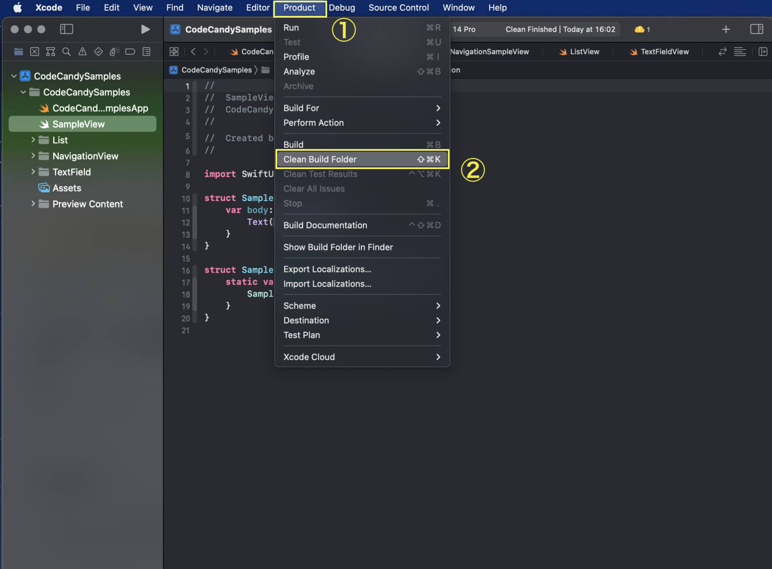 Xcodeビルドが失敗!?キャッシュを削除するClean Build Folder（クリーンビルド）の使い方 iPhoneアプリ開発講座
